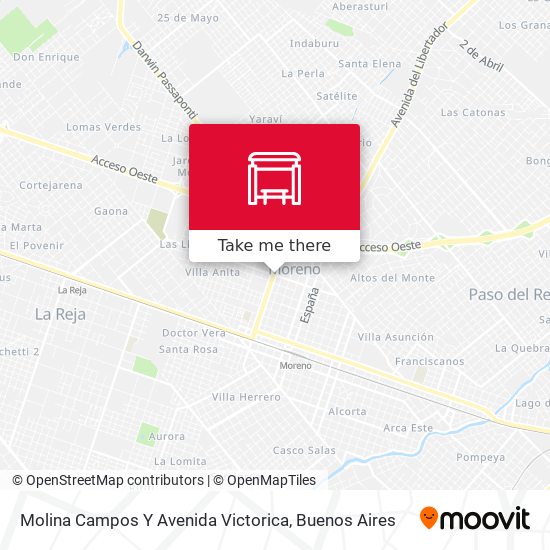 Molina Campos Y Avenida Victorica map