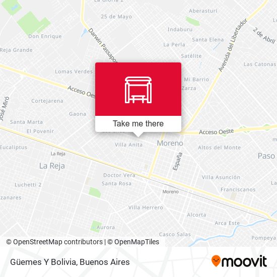 Güemes Y Bolivia map