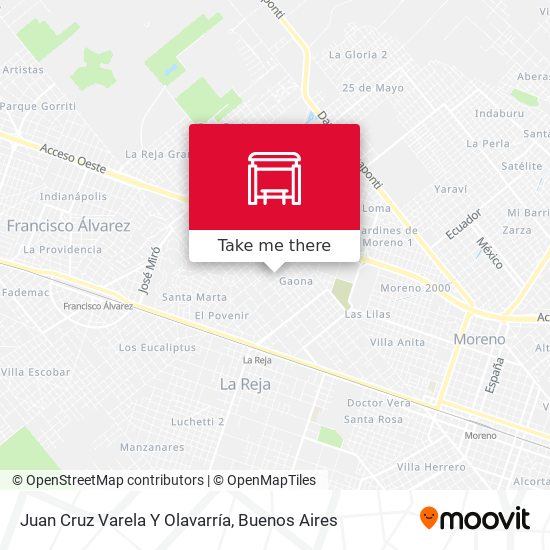 Juan Cruz Varela Y Olavarría map