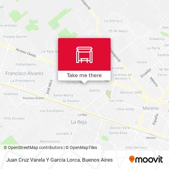 Juan Cruz Varela Y García Lorca map