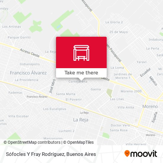 Sófocles Y Fray Rodríguez map