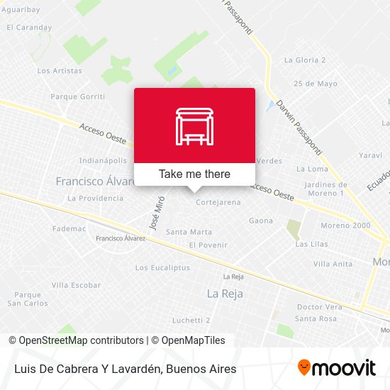 Luis De Cabrera Y Lavardén map