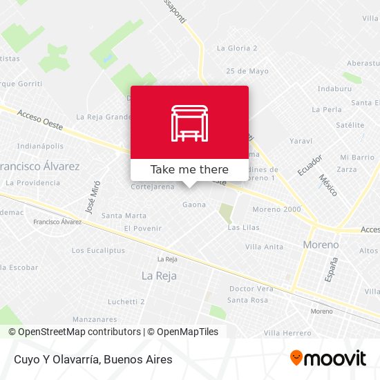 Mapa de Cuyo Y Olavarría