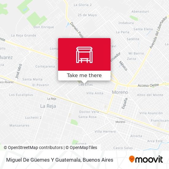 Miguel De Güemes Y Guatemala map