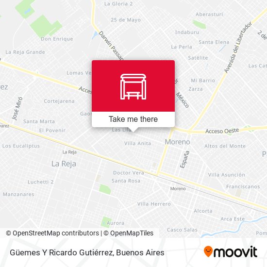 Güemes Y Ricardo Gutiérrez map