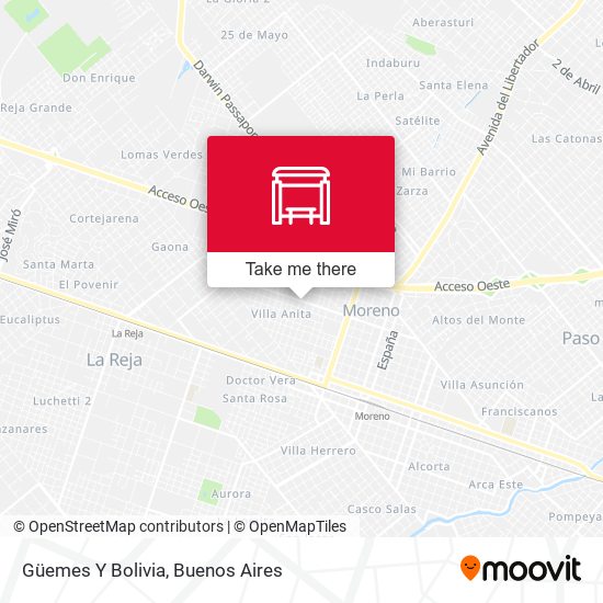 Güemes Y Bolivia map