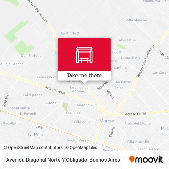 Avenida Diagonal Norte Y Obligado map