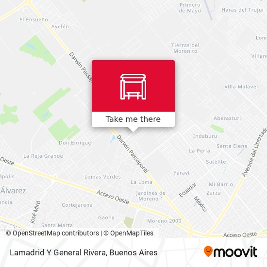 Lamadrid Y General Rivera map