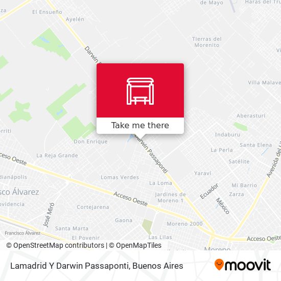 Lamadrid Y Darwin Passaponti map