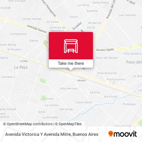 Avenida Victorica Y Avenida Mitre map