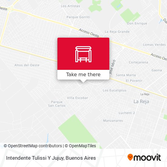 Mapa de Intendente Tulissi Y Jujuy