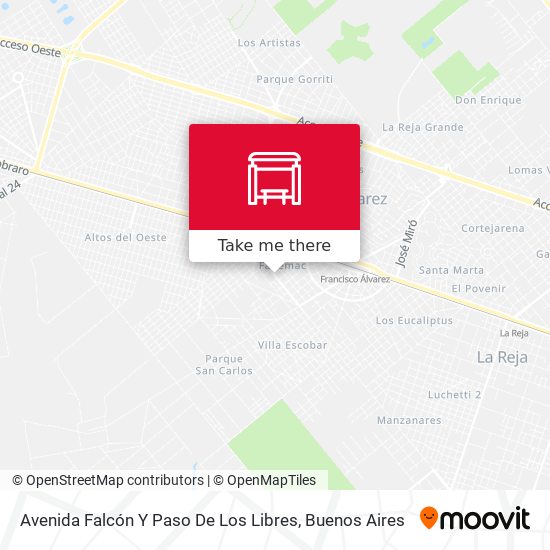 Mapa de Avenida Falcón Y Paso De Los Libres