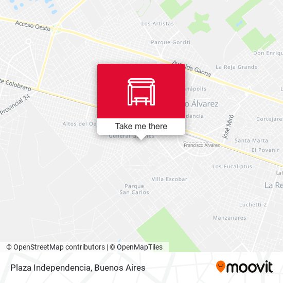 Plaza Independencia map