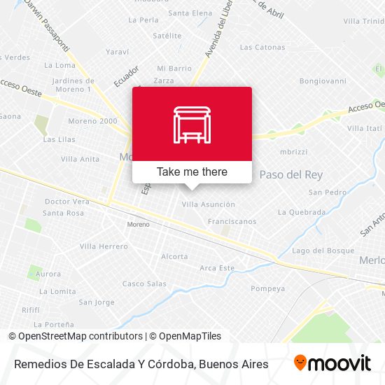 Mapa de Remedios De Escalada Y Córdoba