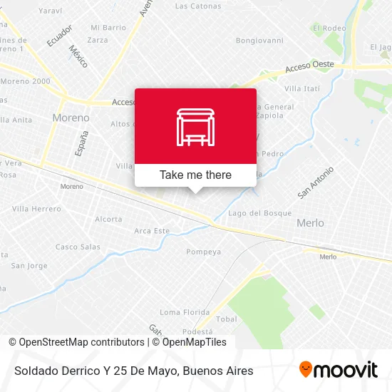 Mapa de Soldado Derrico Y 25 De Mayo