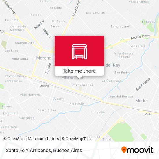 Santa Fe Y Arribeños map