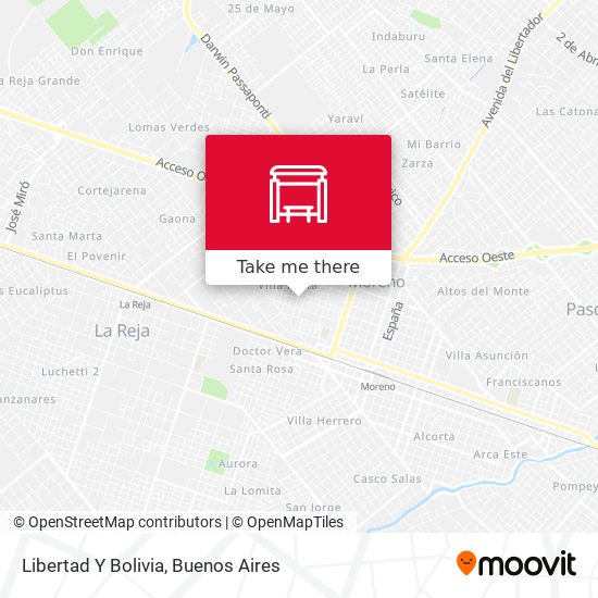Libertad Y Bolivia map