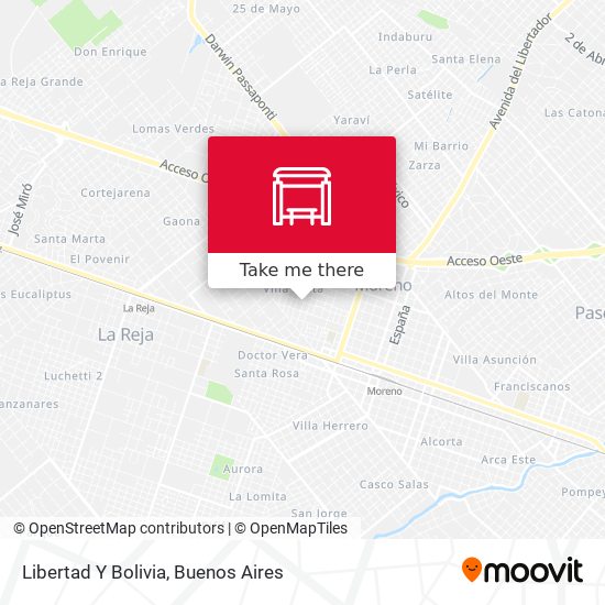 Libertad Y Bolivia map