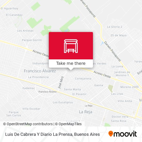 Luis De Cabrera Y Diario La Prensa map