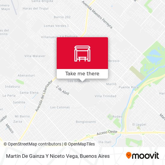Mapa de Martín De Gainza Y Niceto Vega