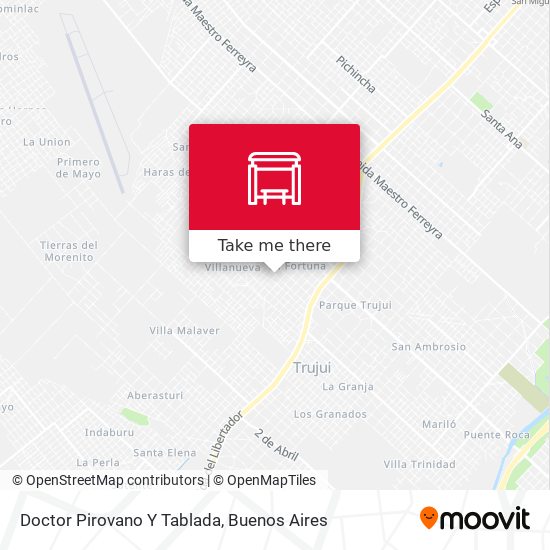 Doctor Pirovano Y Tablada map