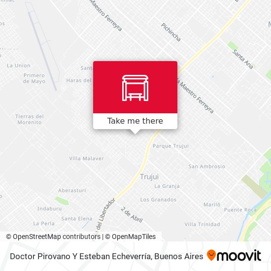 Doctor Pirovano Y Esteban Echeverría map