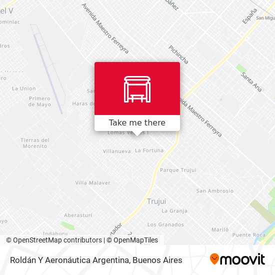 Roldán Y Aeronáutica Argentina map