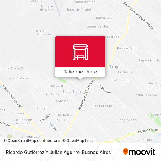 Ricardo Gutiérrez Y Julián Aguirre map