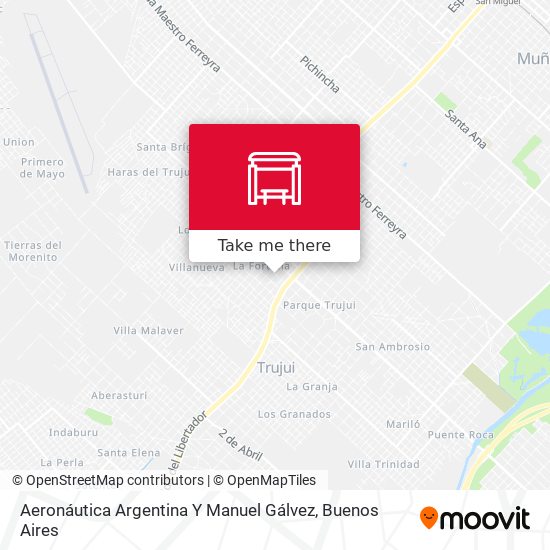 Mapa de Aeronáutica Argentina Y Manuel Gálvez