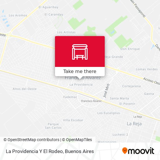 La Providencia Y El Rodeo map