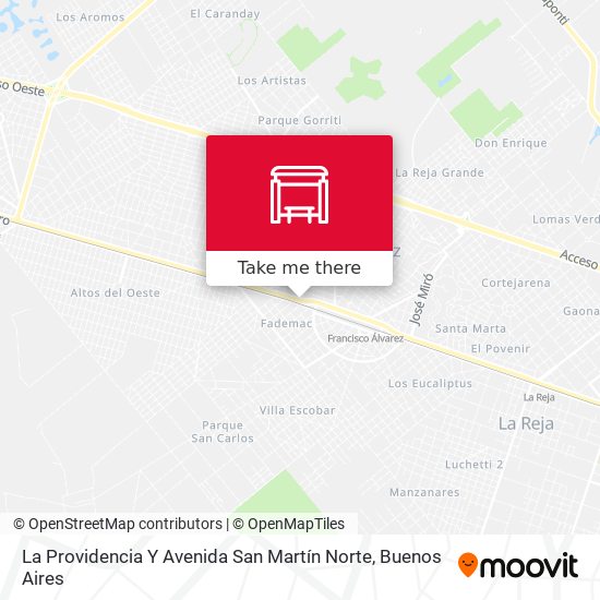 La Providencia Y Avenida San Martín Norte map