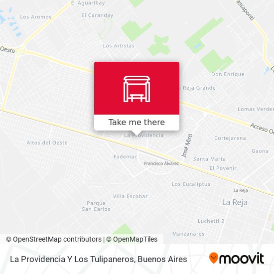 La Providencia Y Los Tulipaneros map
