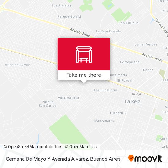 Mapa de Semana De Mayo Y Avenida Álvarez