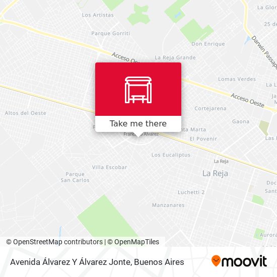 Mapa de Avenida Álvarez Y Álvarez Jonte
