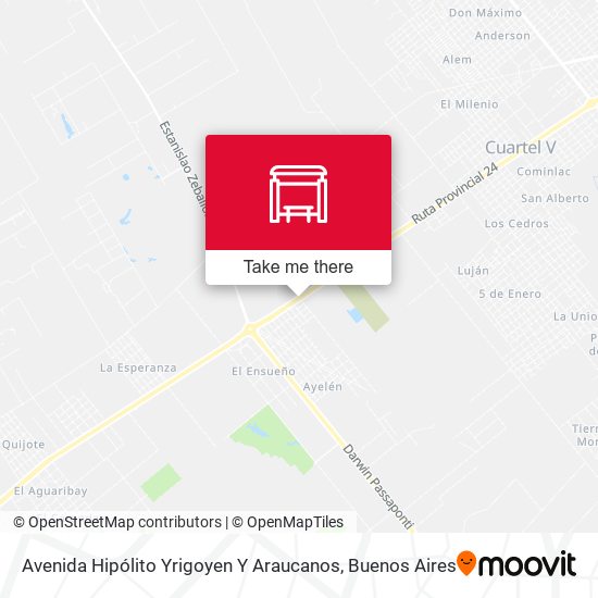 Mapa de Avenida Hipólito Yrigoyen Y Araucanos