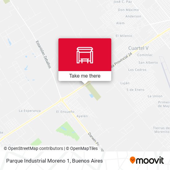 Mapa de Parque Industrial Moreno 1