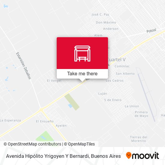 Avenida Hipólito Yrigoyen Y Bernardi map
