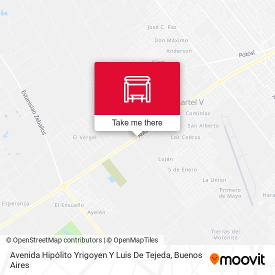 Avenida Hipólito Yrigoyen Y Luis De Tejeda map