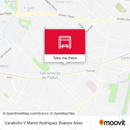 Mapa de Carabobo Y Martín Rodríguez