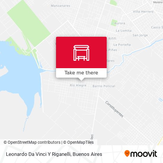 Mapa de Leonardo Da Vinci Y Riganelli