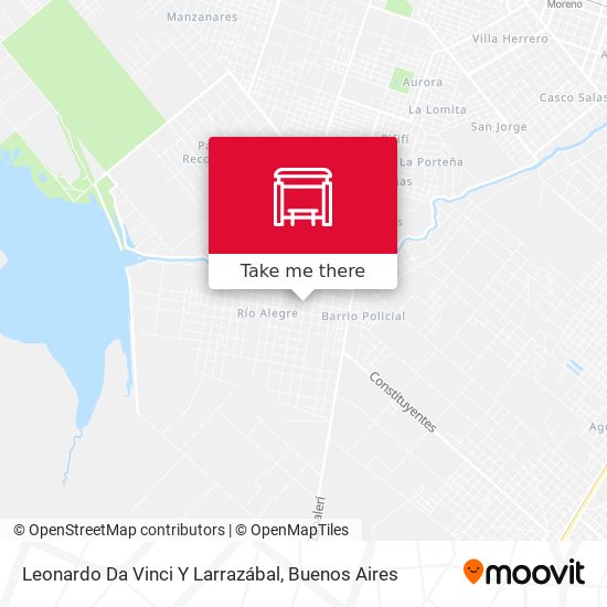 Leonardo Da Vinci Y Larrazábal map