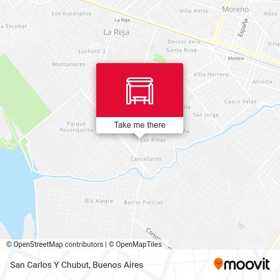 San Carlos Y Chubut map