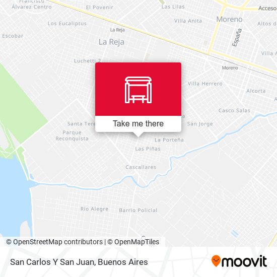 San Carlos Y San Juan map