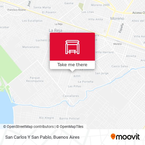 San Carlos Y San Pablo map