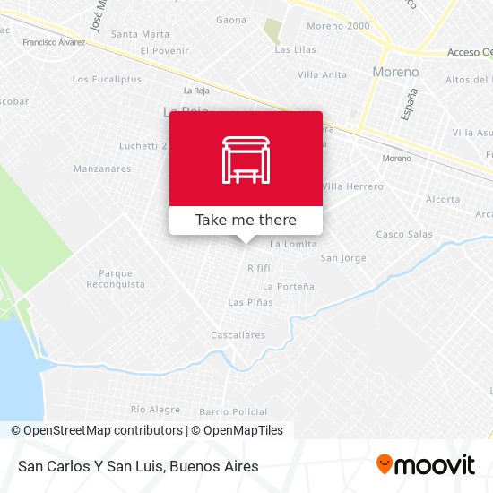 Mapa de San Carlos Y San Luis