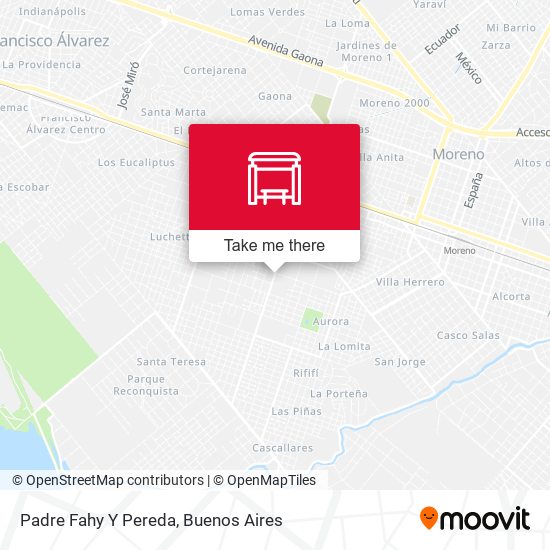 Mapa de Padre Fahy Y Pereda