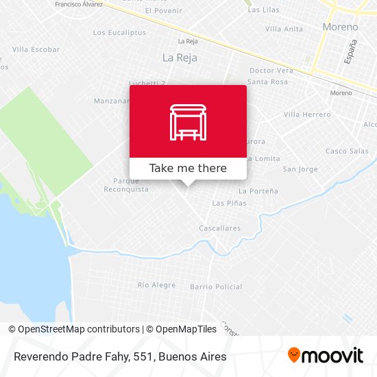 Reverendo Padre Fahy, 551 map