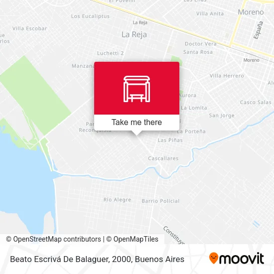 Beato Escrivá De Balaguer, 2000 map