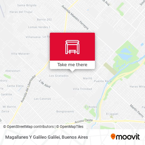 Mapa de Magallanes Y Galileo Galilei