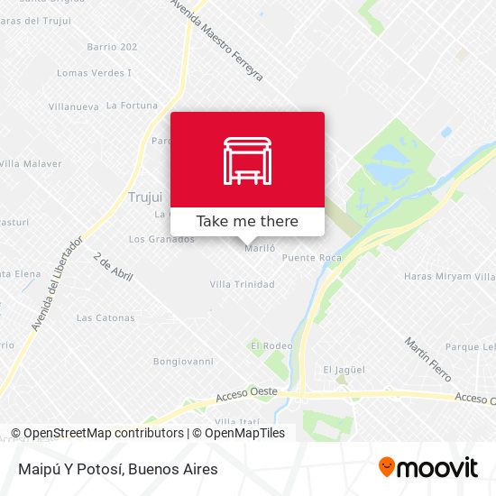 Mapa de Maipú Y Potosí